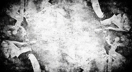 Distressed monochromatic canvas featuring textured patterns for dynamic background visuals or