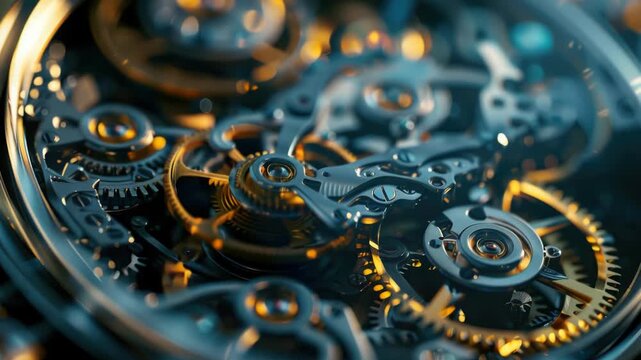 Watch Face Gears Close Up