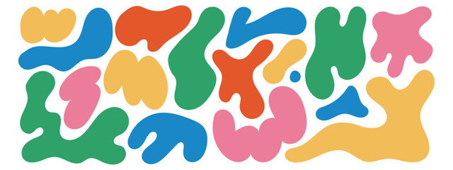 Creative liquid blob elements icon vector. cartoon organic shapes symbol. vector illustration.