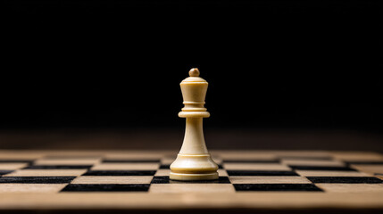 gambit. A single chess piece on a wooden board, connecting two sides in a minimalist game. tutorial guides, club newsletters, designed for tourism and weekend activity guides.
