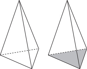 三角すい（立体図形・幾何教材）