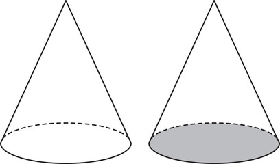 円すい（立体図形・算数教材）