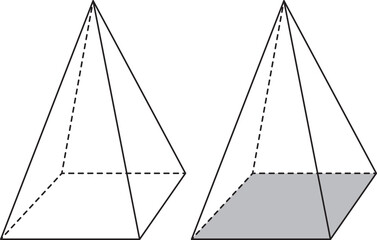 四角すい（立体図形・幾何教材）