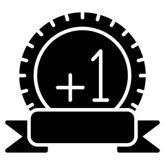 Points Glyph Black Icon Illustration