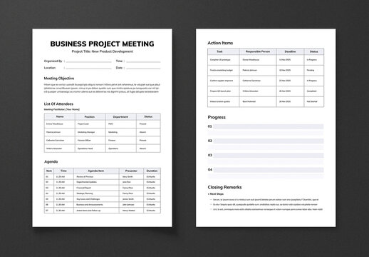 Business Project Template