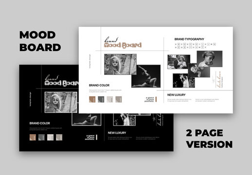 Clean Editorial Style Mood Board