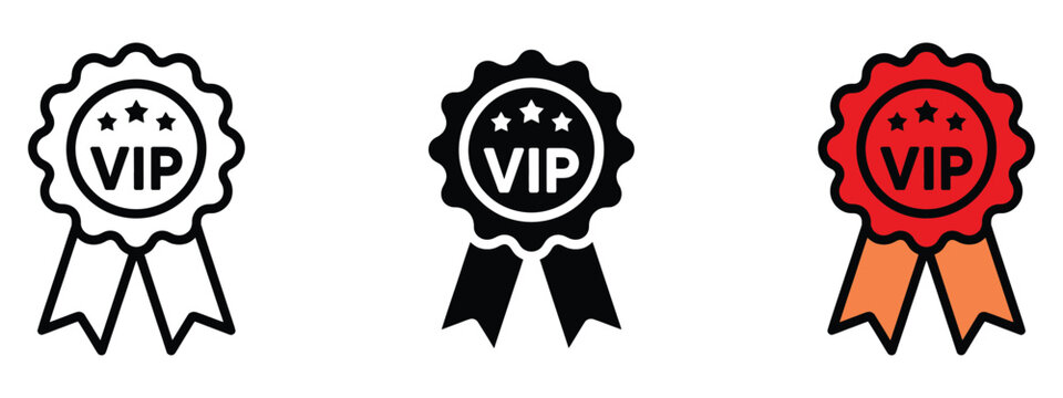 VIP icon vector. premium services, events, loyalty programs symbol. vector illustration.