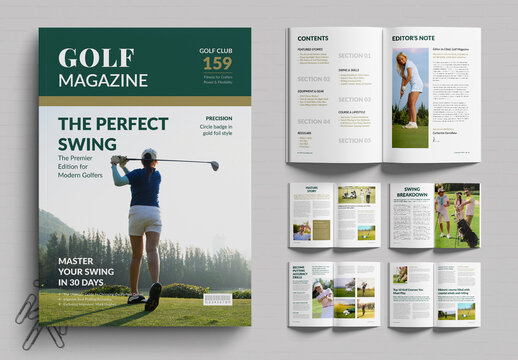Golf Magazine Template