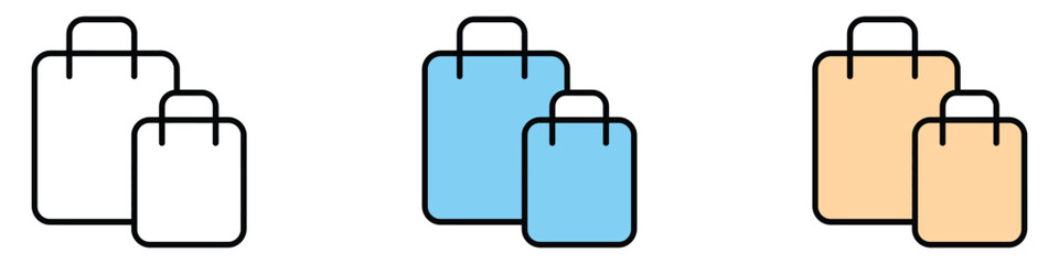 Shopping icon vector. advertising sales and new items sales symbol. vector illustration.