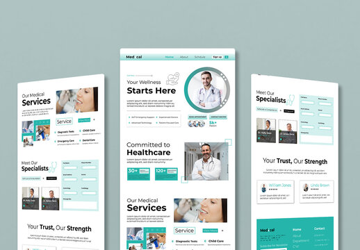 Medical Landing Page Design