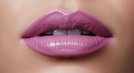 close up of pink lips