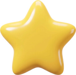 Yellow Star PNG in Transparent Background