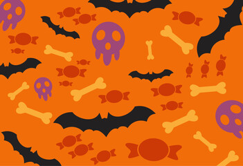 Halloween Orange and Black Vector