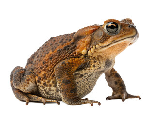 Fototapeta premium Hyper-Realistic Cane Toad or Bufo Toad Isolated | Detailed Amphibian Stock Photo