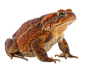 Hyper-Realistic Cane Toad or Bufo Toad Isolated | Detailed Amphibian Stock Photo
