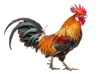 Hyper-Realistic Rooster Image | Vibrant Farm Animal Stock Photo