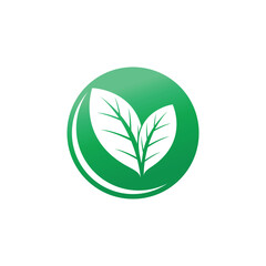 Green Leaf logos vector and symbol