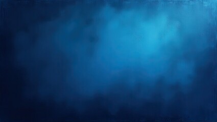 Fototapeta premium Deep blue abstract background features a gradient of hues from dark navy to bright turquoise, creating a sense of depth, mystery, and atmospheric texture, suitable for various creative designs.
