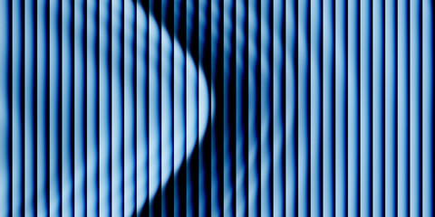 Abstract blue vertical lines create a modern background art