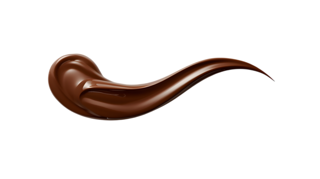 chocolate stroke isolated on white