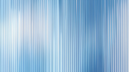 Obraz premium Glass texture background with soft blue gradient, vertical ripple lines and frosted translucent effect. Minimalist icy tone distortion, reeded blur surface. Vector illustration Stock Vector