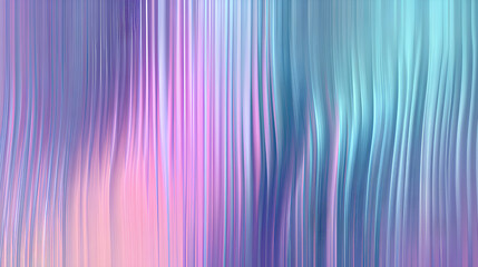 Gradient ripple texture with pink, lilac, and cyan tones. Soft reeded glass distortion, smooth vertical blur, dreamy pastel surface. Vector illustration Stock Vector