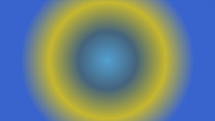 Abstract background with gradient radial yellow and blue colors for backdrop