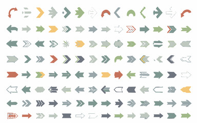 Comprehensive Arrow Symbol Set: Direction, Navigation, and Indicator IconsPrint