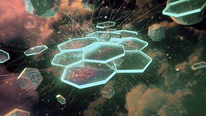 Abstract Digital Infrastructure Concept Art