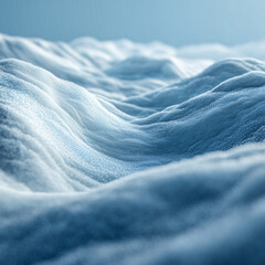 Close up of textured snow hills minimal winter landscape