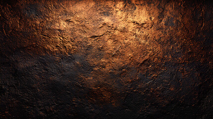 old grunge copper bronze , rusty metal texture , dark black background effect, 3D paint Stock Illustration