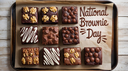 Delicious brownies for national brownie day