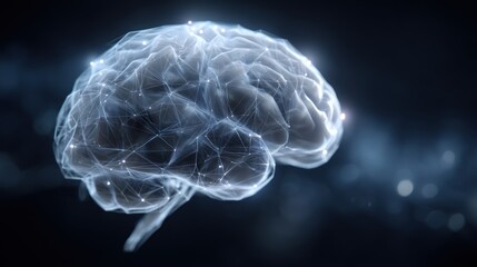 Obraz premium Digital brain illustration