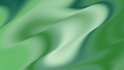 Vibrant Green Teal Abstract Diagonal Liquid Wave