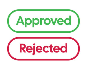 Approval & Rejection Buttons – Decision UI Icons
