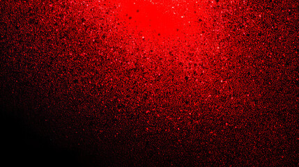 Vibrant red black grainy background glowing color gradient shape on dark noise texture banner header cover poster backdrop design Stock Illustration