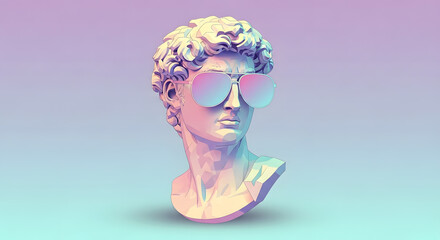 David's Cool Shades: Vaporwave Sculpture