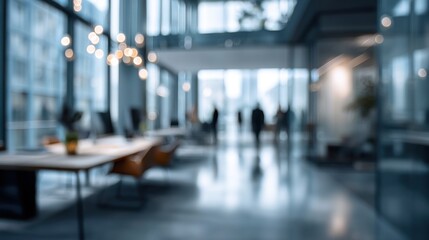 Obraz premium Blurred office interior