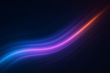 Fototapeta premium Abstract Neon Wavy Light Streak Background