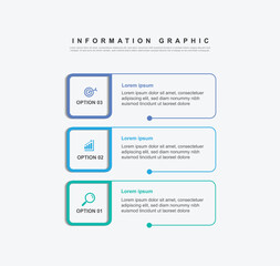 3 step line infographic design. schedule concept with layout. can be used for workflow illustration