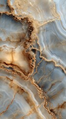 Fototapeta premium Elegant Gray And Gold Marble Veins With Glittering Sparkles Close Up Macro Texture