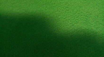 Textured green surface with a diagonal shadow cast across it