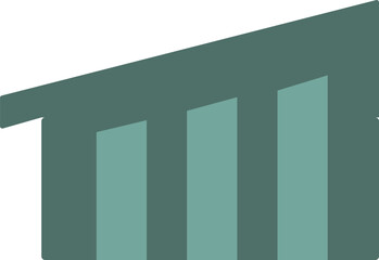 Modern slanted roof hall