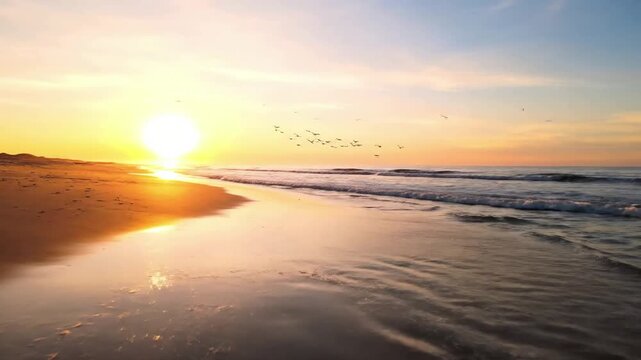 Macro Details of Shoreline Textures: An intimate exploration of the minute natural elements found at the water's edge, including unique shell fragments, polished pebbles, and intricate sand ripples le