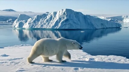 Subtle Arctic Light and Shadow Play: Illustrate the unique quality of arctic light, from soft, low angle dawn hues to stark midday contrasts, illuminating the snow and ice formations. - Powered by Adobe