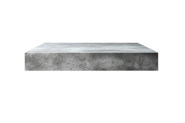Gray, rough, concrete slab platform