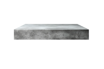 Gray, rough, concrete slab platform