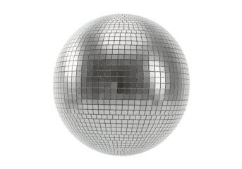 Shiny Disco Ball on Black Background Perfect for Party Themes
