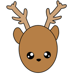reindeer animal illustration
トナカイ　動物　イラスト