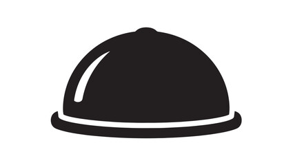 Fototapeta premium Cloche icon simple flat vector design element isolated on white background